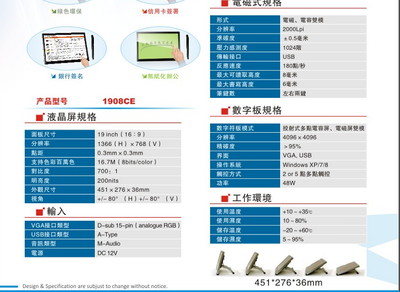 厂家生产19寸电磁电容电阻屏触摸屏 定制化服务与价格优势